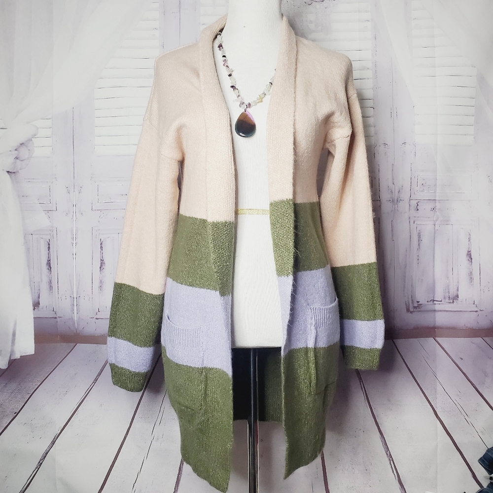 GOLD RAY SIZE S MULTICOLOR CARDIGAN SWEATER NEW - Picture 3 of 9